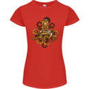 Steampunk Octopus Scuba Diving Cthulhu Womens Petite Cut T-Shirt Red