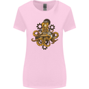 Steampunk Octopus Scuba Diving Cthulhu Womens Wider Cut T-Shirt Light Pink