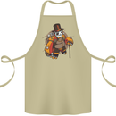 Steampunk Panda Bear Cotton Apron 100% Organic Khaki