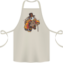 Steampunk Panda Bear Cotton Apron 100% Organic Natural