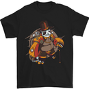 Steampunk Panda Bear Mens T-Shirt Cotton Gildan Black