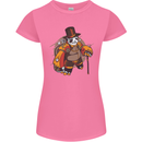 Steampunk Panda Bear Womens Petite Cut T-Shirt Azalea