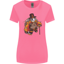 Steampunk Panda Bear Womens Wider Cut T-Shirt Azalea