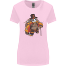 Steampunk Panda Bear Womens Wider Cut T-Shirt Light Pink