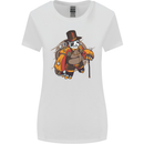 Steampunk Panda Bear Womens Wider Cut T-Shirt White