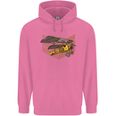 Steampunk Plane Aircraft Biplane Mens 80% Cotton Hoodie Azelea