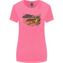 Steampunk Plane Aircraft Biplane Womens Wider Cut T-Shirt Azalea