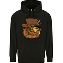 Steampunk Pumpkin Halloween Childrens Kids Hoodie Black