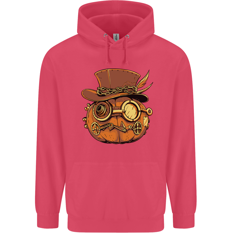 Steampunk Pumpkin Halloween Childrens Kids Hoodie Heliconia