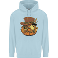 Steampunk Pumpkin Halloween Childrens Kids Hoodie Light Blue