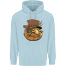 Steampunk Pumpkin Halloween Childrens Kids Hoodie Light Blue
