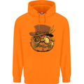 Steampunk Pumpkin Halloween Childrens Kids Hoodie Orange
