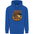 Steampunk Pumpkin Halloween Childrens Kids Hoodie Royal Blue