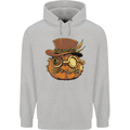 Steampunk Pumpkin Halloween Childrens Kids Hoodie Sports Grey