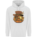 Steampunk Pumpkin Halloween Childrens Kids Hoodie White