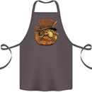Steampunk Pumpkin Halloween Cotton Apron 100% Organic Dark Grey