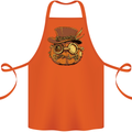Steampunk Pumpkin Halloween Cotton Apron 100% Organic Orange