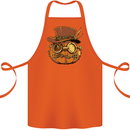 Steampunk Pumpkin Halloween Cotton Apron 100% Organic Orange
