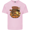 Steampunk Pumpkin Halloween Kids T-Shirt Childrens Light Pink