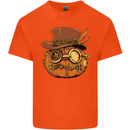 Steampunk Pumpkin Halloween Kids T-Shirt Childrens Orange