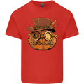 Steampunk Pumpkin Halloween Kids T-Shirt Childrens Red