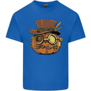Steampunk Pumpkin Halloween Kids T-Shirt Childrens Royal Blue