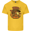 Steampunk Pumpkin Halloween Kids T-Shirt Childrens Yellow