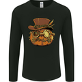 Steampunk Pumpkin Halloween Mens Long Sleeve T-Shirt Black