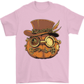 Steampunk Pumpkin Halloween Mens T-Shirt 100% Cotton Light Pink