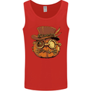 Steampunk Pumpkin Halloween Mens Vest Tank Top Red