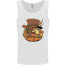 Steampunk Pumpkin Halloween Mens Vest Tank Top White