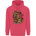 Steampunk Rabbit Childrens Kids Hoodie Heliconia