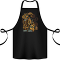 Steampunk Rabbit Cotton Apron 100% Organic Black