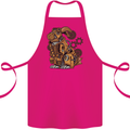 Steampunk Rabbit Cotton Apron 100% Organic Pink