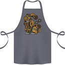 Steampunk Rabbit Cotton Apron 100% Organic Steel