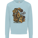 Steampunk Rabbit Kids Sweatshirt Jumper Light Blue