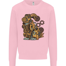Steampunk Rabbit Kids Sweatshirt Jumper Light Pink