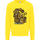 Steampunk Rabbit Kids Sweatshirt Jumper Yellow