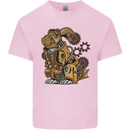 Steampunk Rabbit Kids T-Shirt Childrens Light Pink