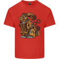 Steampunk Rabbit Kids T-Shirt Childrens Red