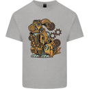 Steampunk Rabbit Kids T-Shirt Childrens Sports Grey