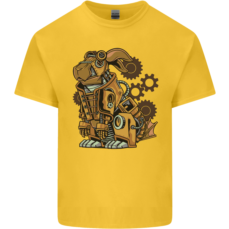 Steampunk Rabbit Kids T-Shirt Childrens Yellow