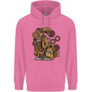 Steampunk Rabbit Mens 80% Cotton Hoodie Azelea
