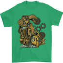 Steampunk Rabbit Mens T-Shirt 100% Cotton Irish Green