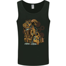 Steampunk Rabbit Mens Vest Tank Top Black