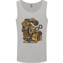 Steampunk Rabbit Mens Vest Tank Top Sports Grey