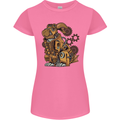 Steampunk Rabbit Womens Petite Cut T-Shirt Azalea