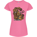 Steampunk Rabbit Womens Petite Cut T-Shirt Azalea