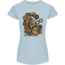 Steampunk Rabbit Womens Petite Cut T-Shirt Light Blue