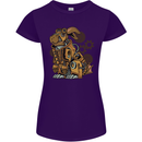 Steampunk Rabbit Womens Petite Cut T-Shirt Purple